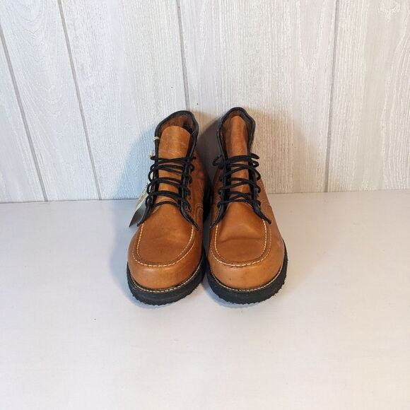 Golden Retriever Brown Leather Boots Neoprene Cushion Oil Resistant 10D NWT - Picture 2 of 13